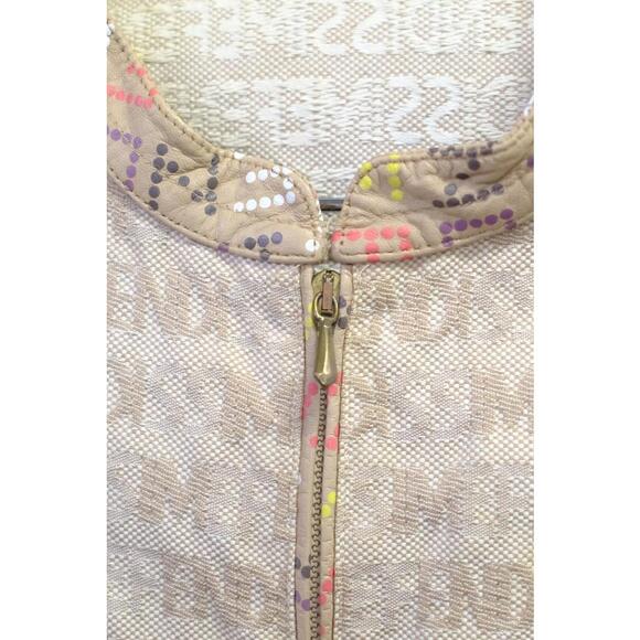 90's Fendissime Monogram Script Biker Jacket - Picture 4 of 8